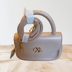 Brand New CXL by Christian Lacroix Women's Latte Brown Top Handle Crossbody Bag